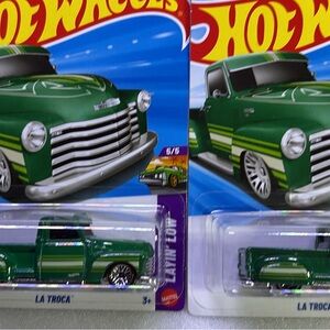Hot wheels La Troca Kids Toy Truck - Green